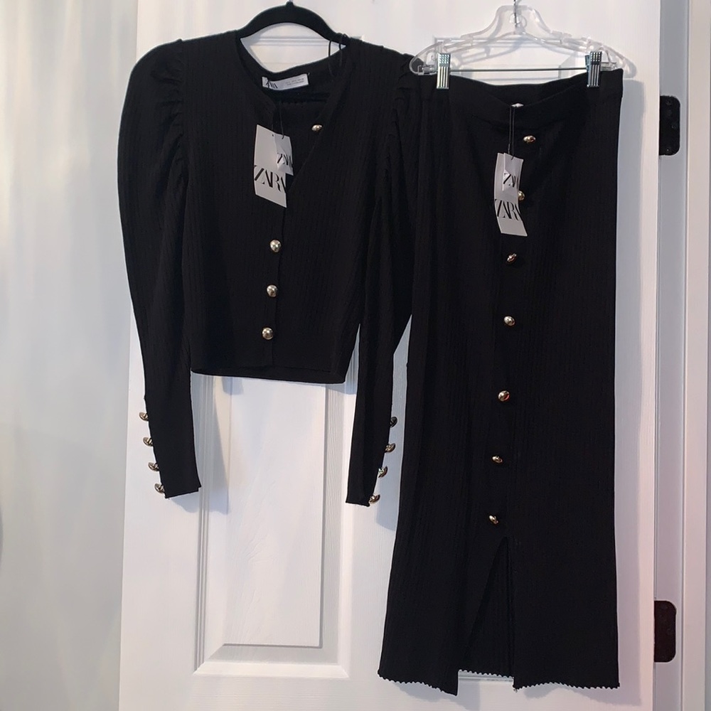 Zara matching set top size Medium skirt size Small